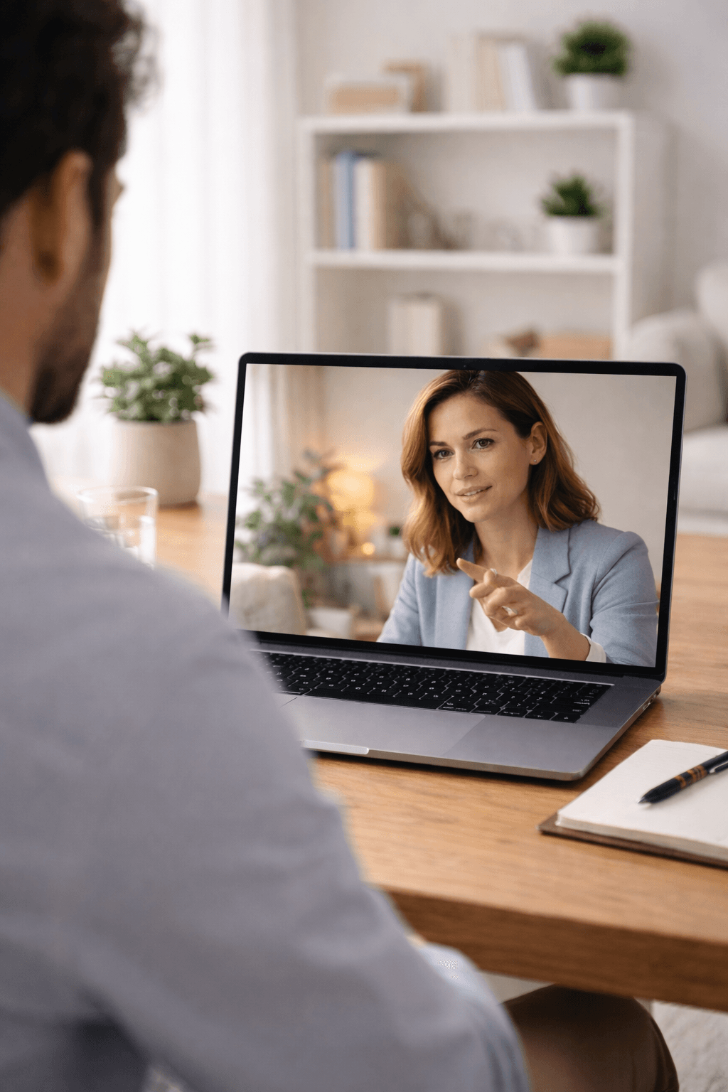 Sesión de terapia online profesional en Mentiva